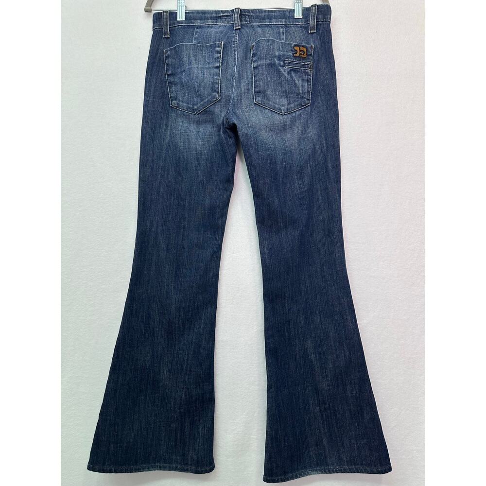 Joe’s Jeans The Stardust Low Rise Super Flare Jeans Dark Wash Denim Size 28 - Picture 3 of 13